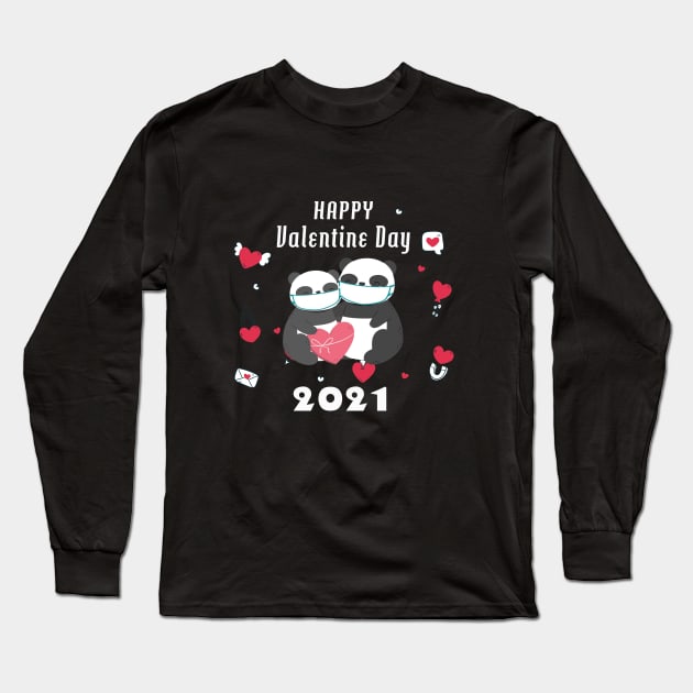 happy valentines day 2021 Long Sleeve T-Shirt by DesStiven